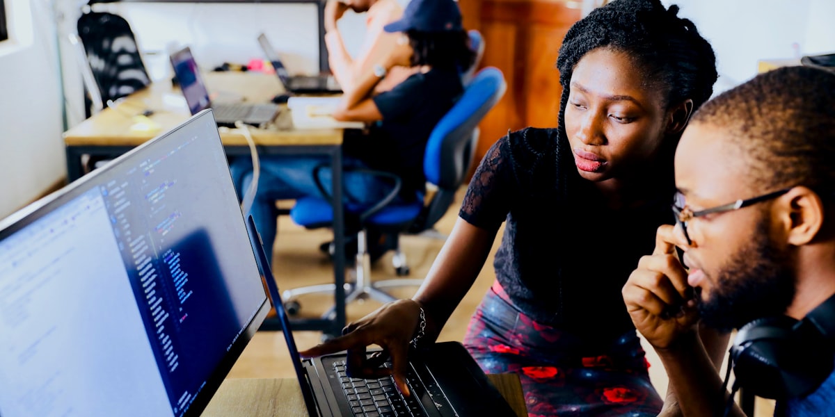 Person testing a website with a screen reader
